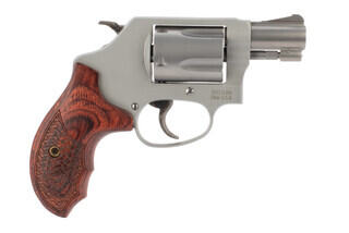 Smith and Wesson 637PC performance center revolver is chambered in 38 special